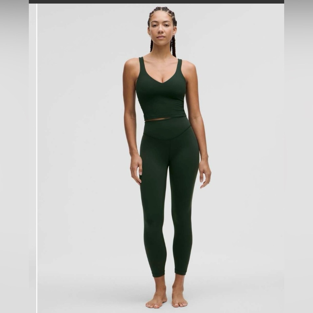 Lululemon WunderUnder Mid-Rise Rainforest Green Leggings size 6.